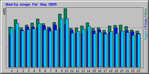 Hourly usage for May 2025